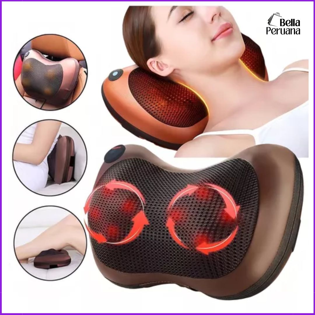 ALMOHADA MASAJEADORA MULTIFUNCIONAL CON INFRARROJO