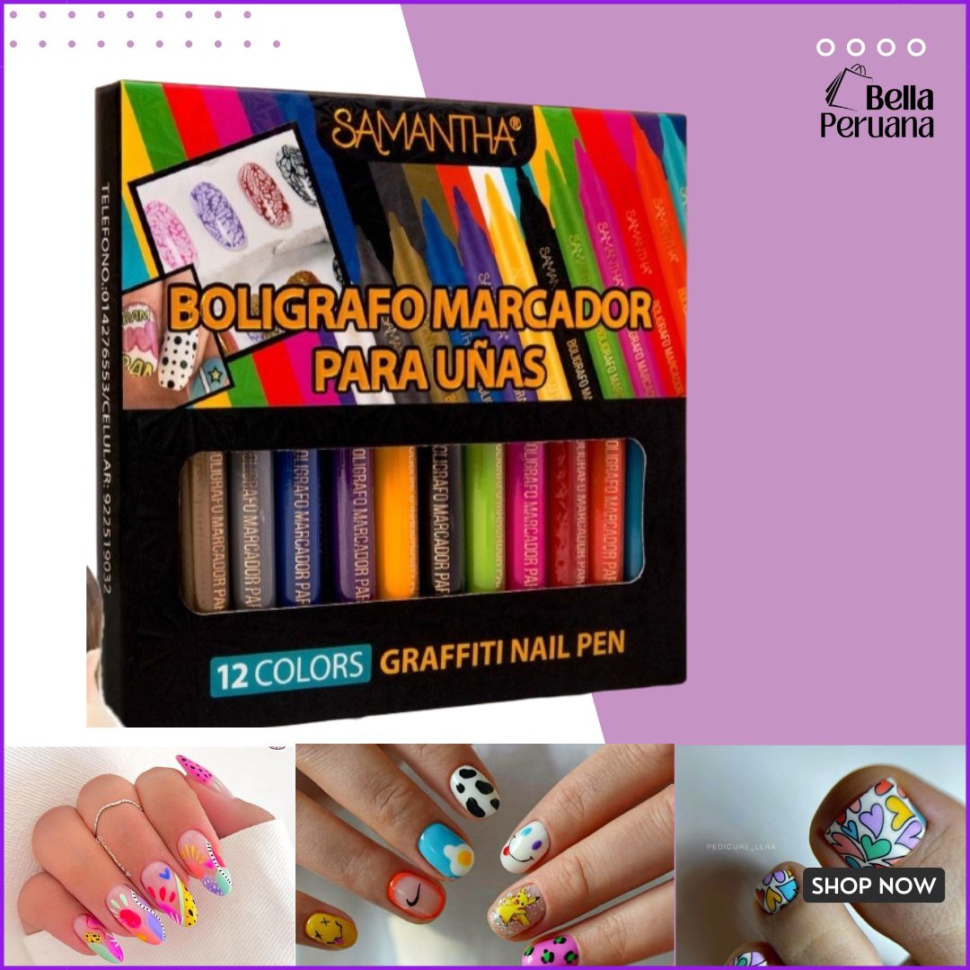 ESMALTES TIPO BOLIGRAFO PARA UÑAS (Set de 12 und)