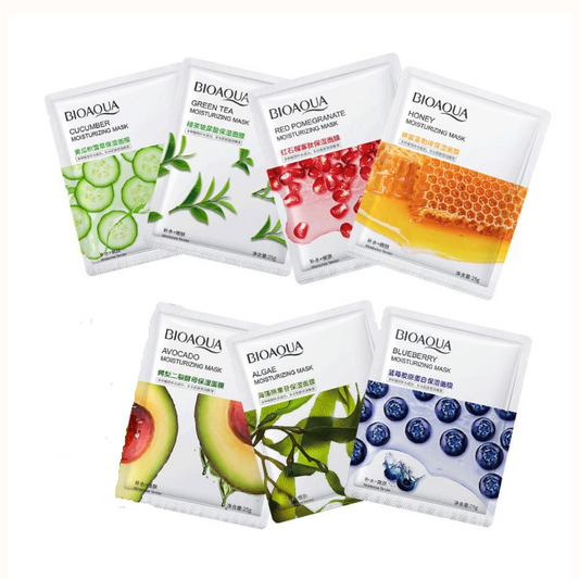 MASCARILLA FACIAL HIDRATANTE BIOAQUA (Pack de 12 y 24 unid)