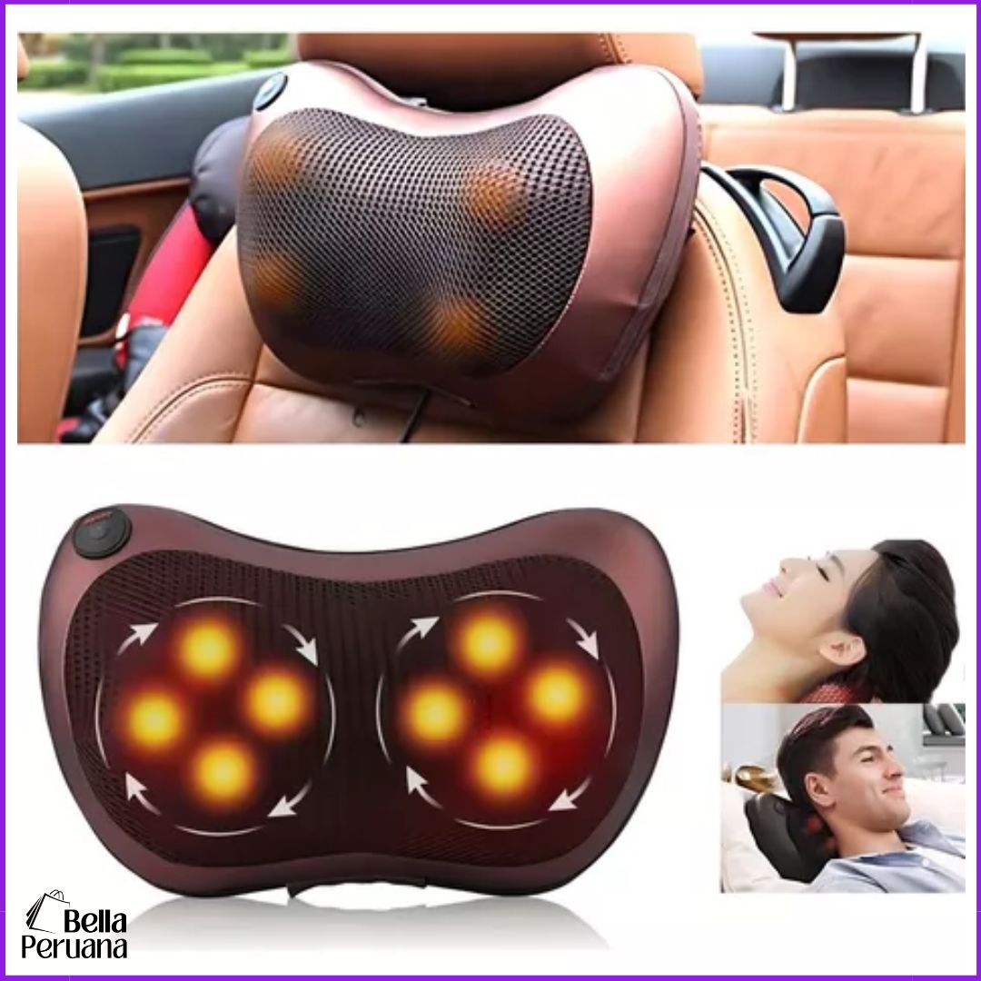ALMOHADA MASAJEADORA MULTIFUNCIONAL CON INFRARROJO