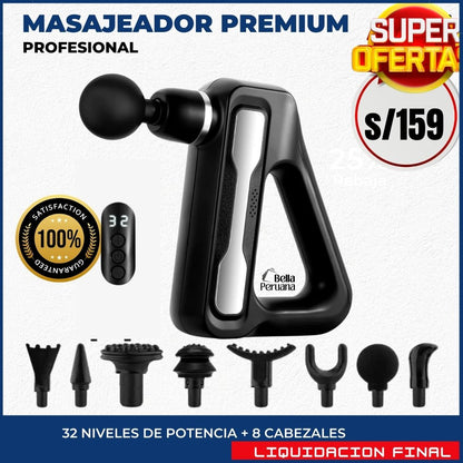 MASAJEADOR PROFESIONAL DE 32 VELOCIDADES Y 8 CABEZALES